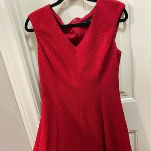 Liz Claiborne red ribbed dress Size 10